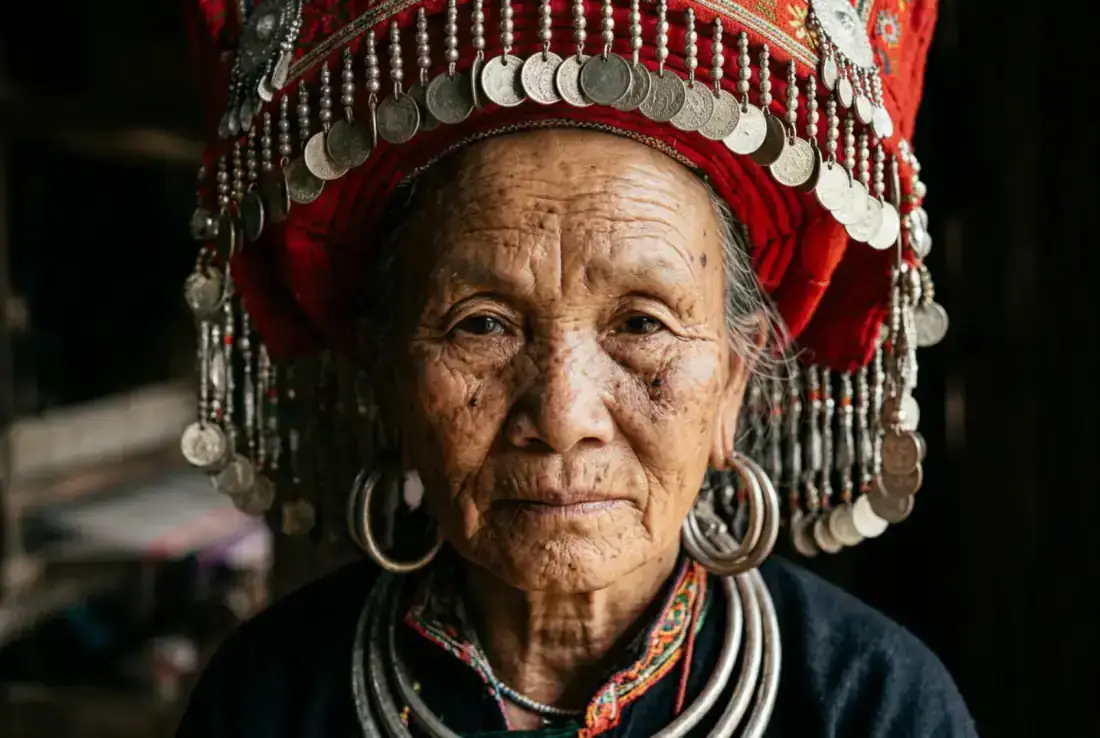 Red Dao woman portrait